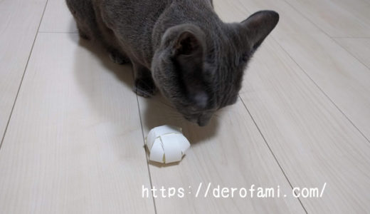 猫のおもちゃがトイレットペーパーの芯で簡単に作れる！ボールが好きなネコにおすすめ