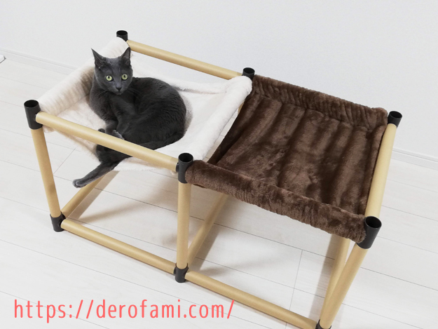 100円均一の材料で猫用家具をdiy ハンモックの作り方を紹介 安くて頑丈なのでオススメ ねこほう